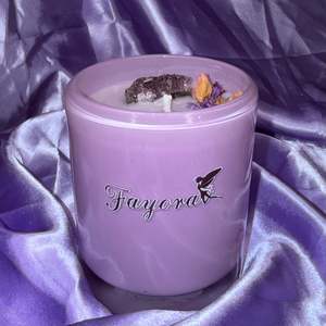 Lavender Amethyst Candle