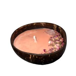 Rose Quartz Coconut Candle