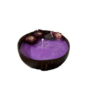 Amethyst Coconut Candle