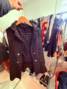 Black Skirt & Blazer Set