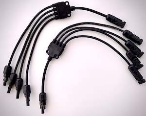 Connectors: MC4 4-1 Solar Panel Connector Pair