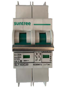 20A DC Circuit Breaker 2-Pole