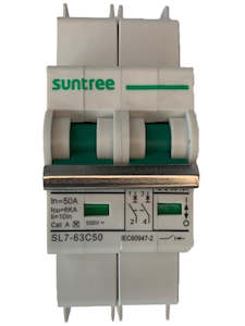 50A DC Circuit Breaker 2-Pole