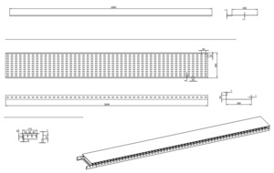 Cable Tray: Cable Tray With Lid 300mm x 50mm x 2400mm
