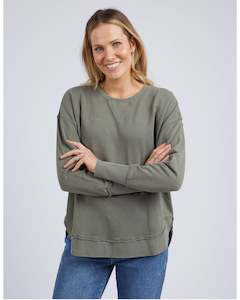 Hoodies & Crews: Foxwood Delilah Crew - Khaki