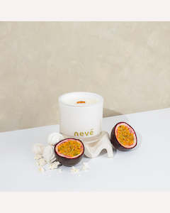 Skincare: Neve Medium Candle - Passionfruit and Pavolva