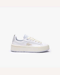 Lacoste: Lacoste Carnaby Platform - White/Turquoise