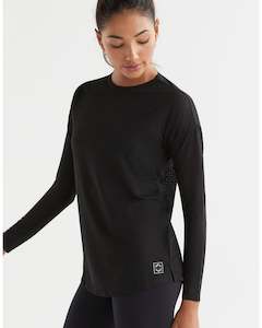 Lilybod: Lilybod Toby Mesh Long Sleeve - Black