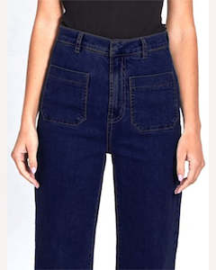 Monaco Jeans Milan Wide Leg Jean - Ink
