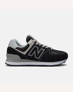 New Balance: New Balance 574  Core Sneaker - Black  with White