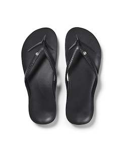 Archies Arch Support Jandals -  Crystal Black