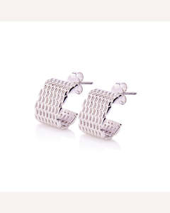 Yoga: Ever Jewellery Broadway  Hoop Earrings - Silver