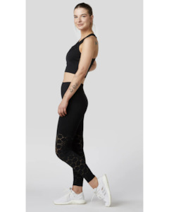 Tops: L'urv Cosmos Seamless Midi - Black