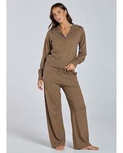 Tops 1: Abi & Joseph Cosy Up Knit Pant - Chai