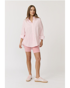 Cartel & Willow Tammy Shirt - Bubblegum Stripe