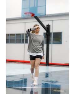 Rose Road: Rose Road Merino Tee - Charcoal