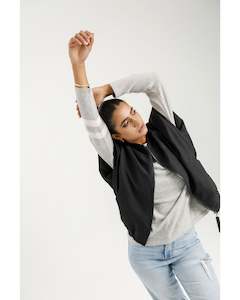 Rose Road Merino Tee - Grey Marle