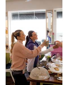 Rose Road: Rose Road Varsity Jumper - Peach Rose