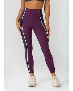 Bottoms: Lorna Jane Qualifier Full Length Leggings - Dark Grape