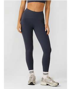 Bottoms: Lorna Jane Contour Sculpt No Chafe Ankle Biter Leggings - Platinum Navy