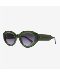 Eyewear: Reality Luxe Voltaire Sunglasses -Moss