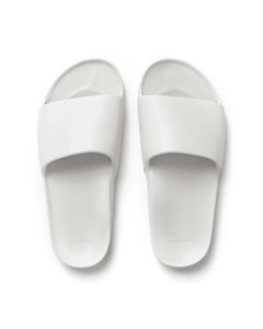 Footwear: Archies Arch Support Slides - Classic White