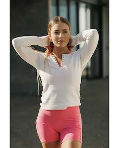 Hoodies Crews: Rose Road Benne Long Sleeve - Vanilla