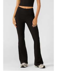 Lorna Jane Irrestible Stomach Support Rib Flared Leggings - Black