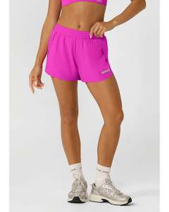 Lorna Jane Lightspeed Phone Pocket Run Short - Electric Pink