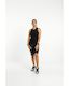Rose Road Luca Rib Singlet - Black