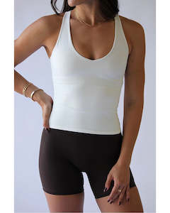 Hyperluxe Contour Tank - Off White