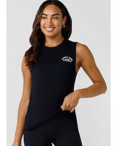 Lorna Jane Lotus Muscle Tank - Midnight Blue