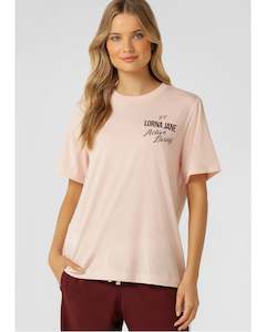 Lorna Jane Active Living Relaxed T-Shirt - Soft Ballerina