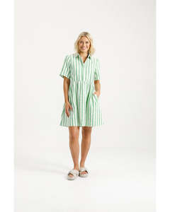Home Lee Cleo Mini Dress - Apple Stripes
