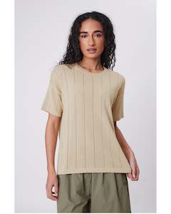 Marlow Ember Knit Tee - Hummus