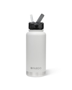 Project Pargo 950mL Insulated Bottle w/ Straw Lid - Bone White