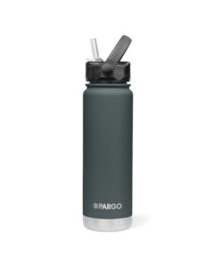Project Pargo 750mL Insulated Bottle w/ Straw Lid - BBQ Charcoal