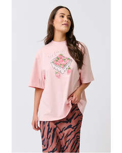 Tee Shirts: Cartel & Willow Jeana Tee - Powder Pink