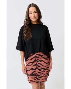 Tee Shirts: Cartel & Willow Solana Tee - Black