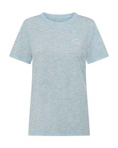 Lorna Jane Lotus T Shirt - Island Blue Marl