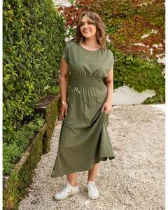 Skirts: Elm Nelle Midi Dress -  Khaki