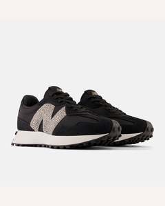 Footwear: New Balance 327 Sneaker - Black with seasalt
