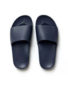 Footwear: Archies Arch Support Slides - Navy