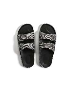 Footwear: Freedom Moses Slides - Zazu Black