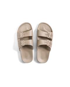 Footwear: Freedom Moses Slides - Smoke