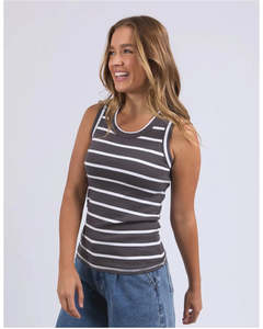 Tanks: Foxwood Iris Tank - Charcoal/White Stripe