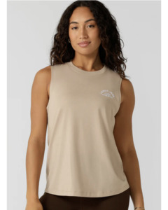 Lorna Jane Lotus Muscle Tank - Latte
