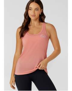 Lorna Jane Lotus Slouchy Tank - Peach Spritz