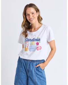 Tee Shirts: Elm Alfresco Tee - White