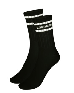 Underwear: Lorna Jane Sporty Crew Sock - Black